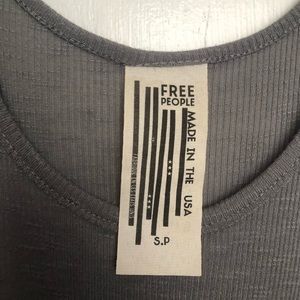 Gray Free People tank top